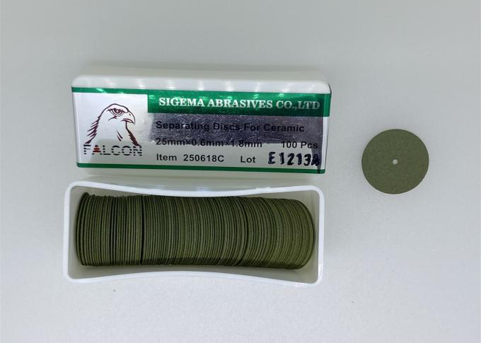 Đĩa kim cương nha khoa 220618C Bánh xe mài silicon cacbua 22mm màu xanh lá cây 2