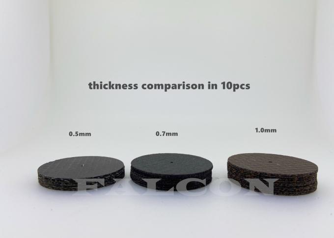 Đĩa kim cương nha khoa gia cố màu đen 0,7mm Cắt bánh mài 1