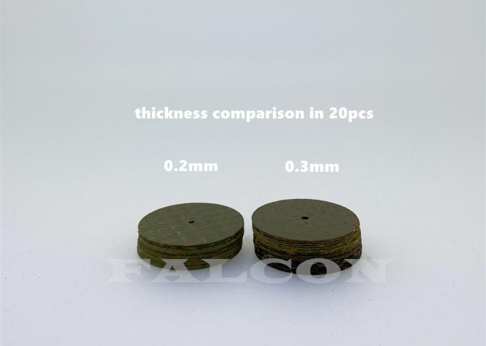 Đĩa kim cương nha khoa tròn 8000 Rpm Độ dày 0,3mm Đĩa cắt 22mm 0