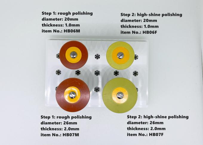 Bánh xe đánh bóng cao su silicon nha khoa Emax Đĩa mài Lithium Disilicate 0