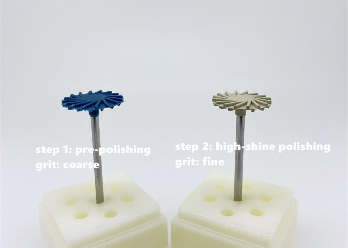 Bánh xe đánh bóng bằng cao su Silicone Whirlwind Sintered Sứ kim cương Nha khoa Bur 0