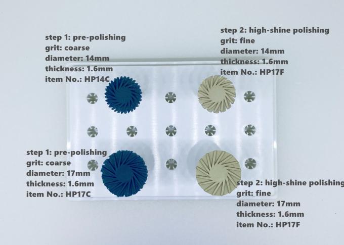 Bánh xe đánh bóng bằng cao su Silicone Whirlwind Sintered Sứ kim cương Nha khoa Bur 1