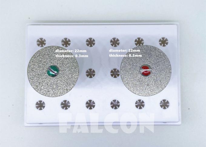 Đĩa kim cương nha khoa có thể tháo rời Falcon Thiêu kết hoàn toàn 22mm 0