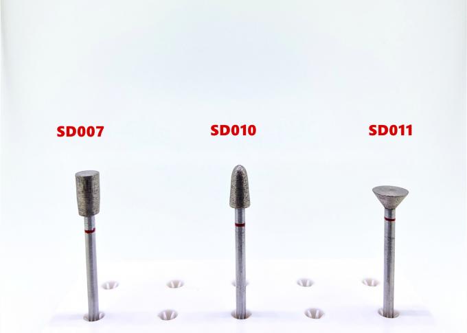 Thiêu kết đánh bóng kim cương cắt bánh xe thạch cao hình nón ngược kim cương Bur 0