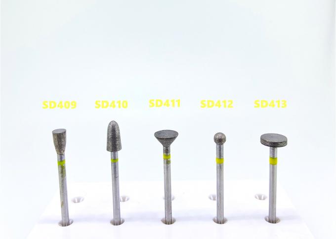 Mài kim loại Đánh bóng Kim cương thiêu kết Bur Flat End Bullet Shape Bánh xe cắt thạch cao 0