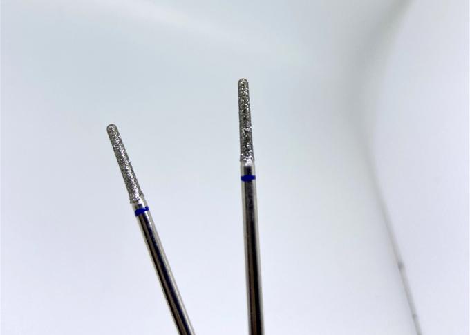 Bánh xe cắt mài mòn được mạ Tròn dạng côn tròn có mạ kim cương Bur 2,35mm 0