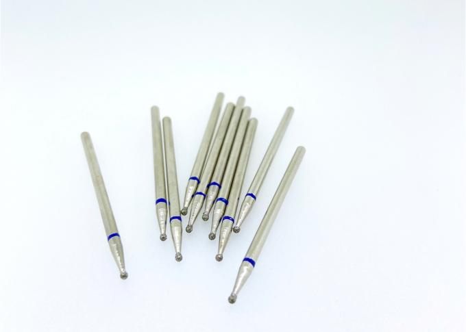 Bánh xe mài kim cương mạ điện tự nhiên Đá thạch cao Bur Nha khoa 1.5mm Dia 1