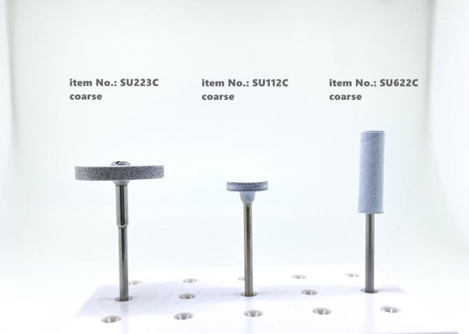 Hình dạng T Máy đánh bóng silicone cao su nhỏ màu trắng phổ biến mài mòn Burs nha khoa 0