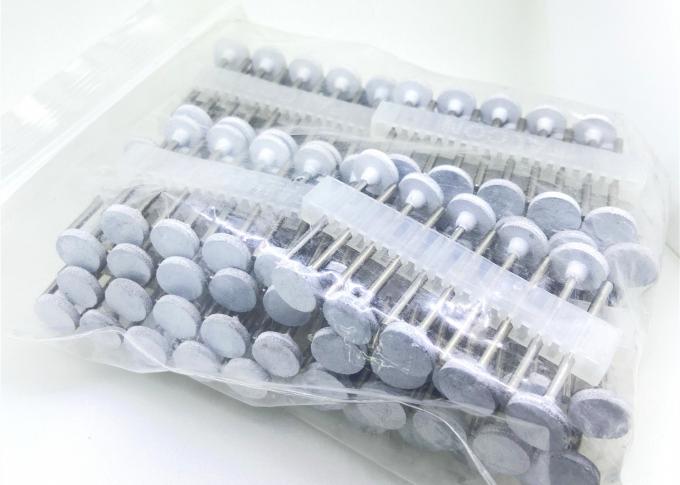 Hình dạng T Máy đánh bóng silicone cao su nhỏ màu trắng phổ biến mài mòn Burs nha khoa 1