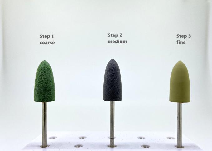 Hàm răng giả Kim cương mài Đá cao su silicone Điều chỉnh Máy đánh bóng acrylic nha khoa 0