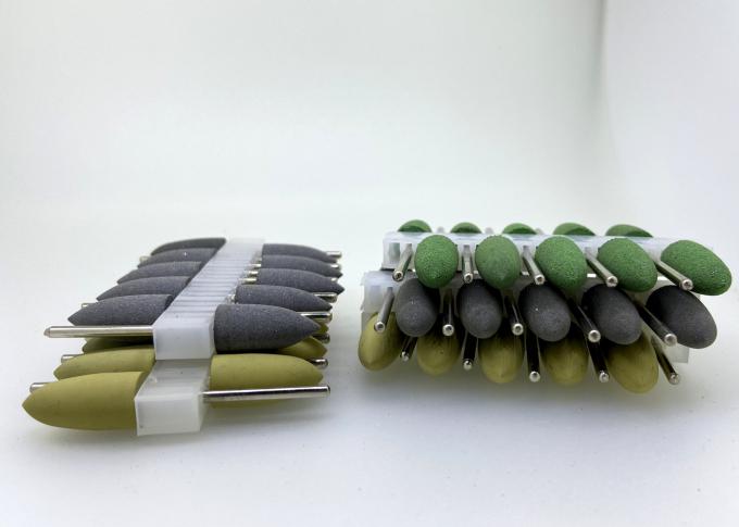 Hàm răng giả Kim cương mài Đá cao su silicone Điều chỉnh Máy đánh bóng acrylic nha khoa 1