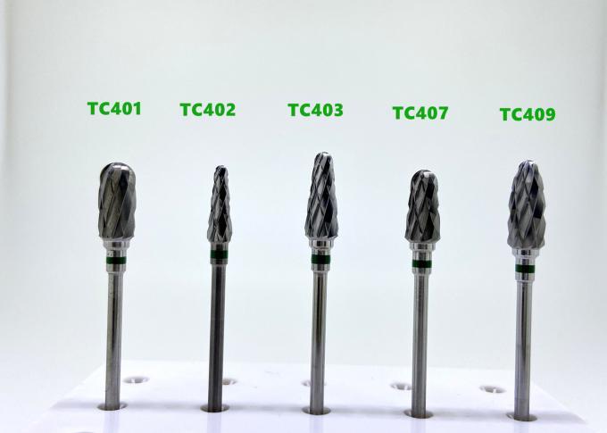 Cắt chéo Kim cương thiêu kết thô Bur Vonfram cacbua Mô hình thạch cao Tông đơ 0